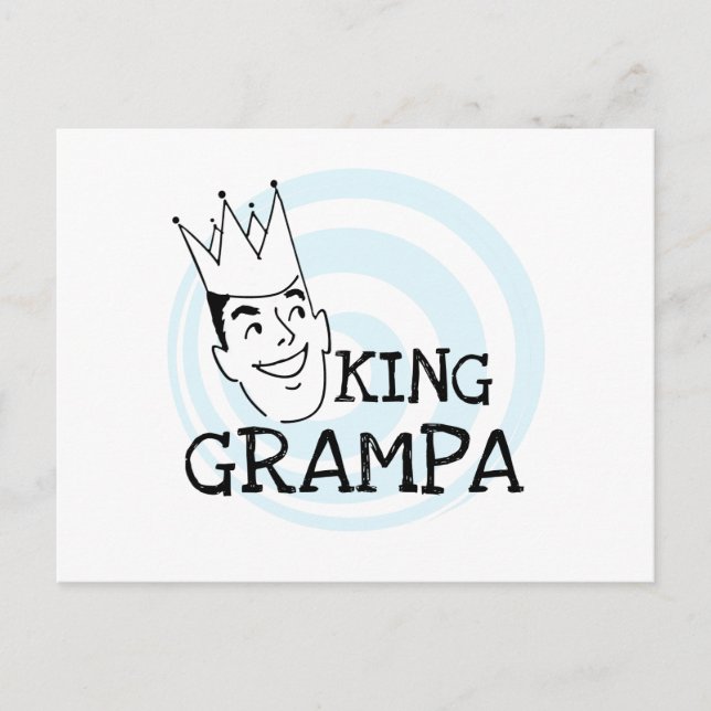 Postal Camisetas y regalos King Grampa (Anverso)