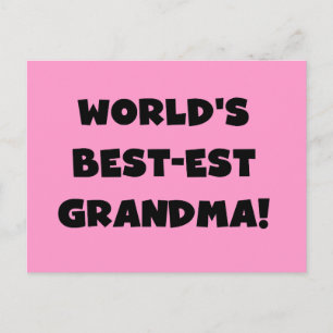 Postal Camisetas y regalos negros de la mejor abuela del 