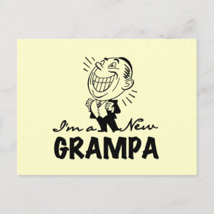 Postal Camisetas y regalos nuevos Grampa sonrientes