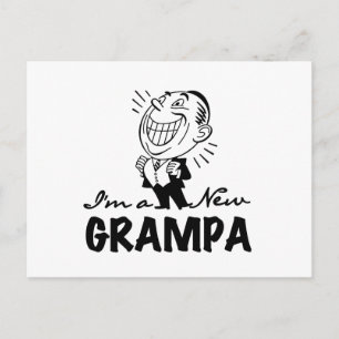 Postal Camisetas y regalos nuevos Grampa sonrientes