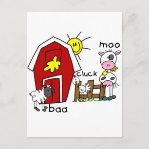 Postal Camisetas y regalos para animales de granja de la