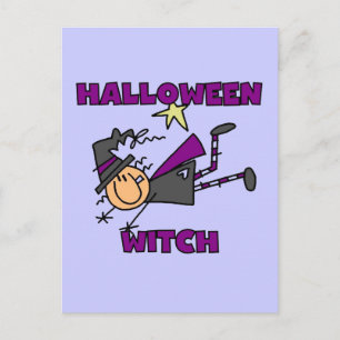Postal Camisetas y regalos para brujas de Halloween