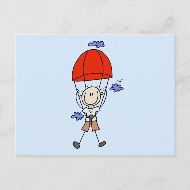 Postal Camisetas y regalos para buceadores de cielo con l (Anverso)