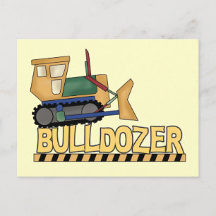 Postal Camisetas y regalos para bulldozer