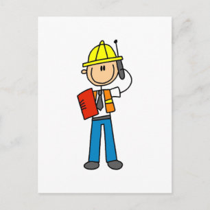 Postal Camisetas y regalos para capataces de construcción
