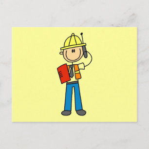 Postal Camisetas y regalos para capataces de construcción