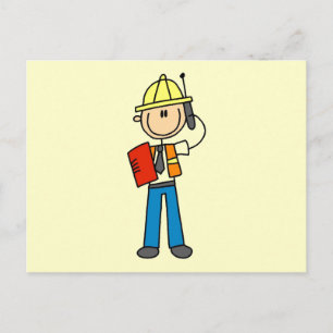 Postal Camisetas y regalos para capataces de construcción