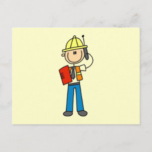 Postal Camisetas y regalos para capataces de construcción