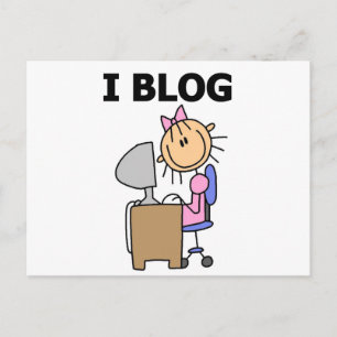 Postal Camisetas y regalos para chica bloguera