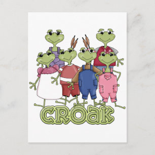 Postal Camisetas y regalos para croar de rana