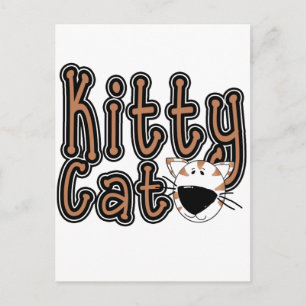 Postal Camisetas y regalos para gatos Kitty