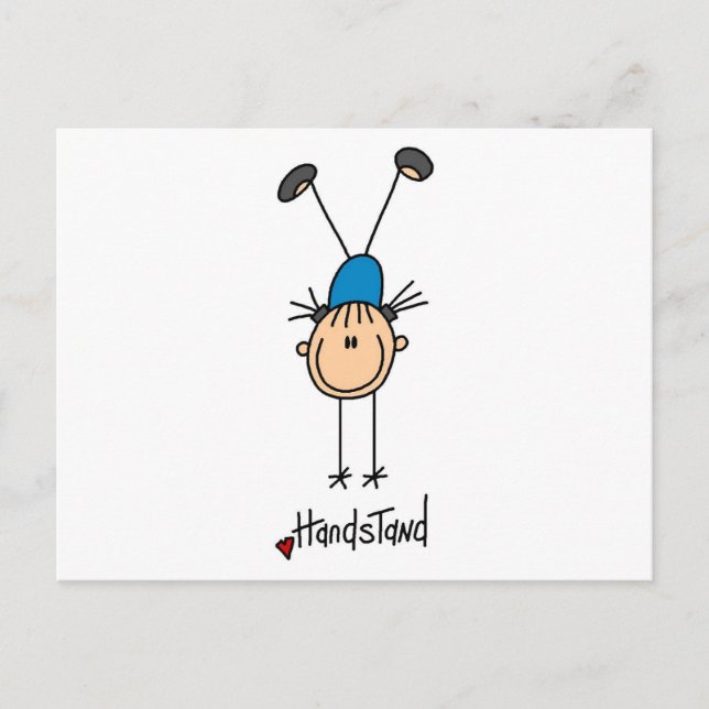 Postal Camisetas y regalos para gimnastas chicas (Anverso)