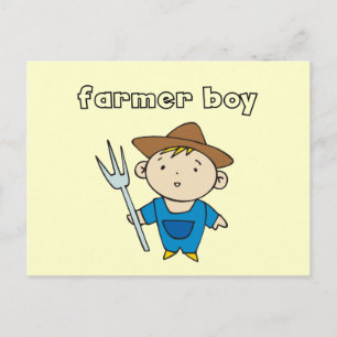 Postal Camisetas y regalos para niños agricultores
