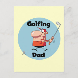 Postal Camisetas y regalos para papá de golf