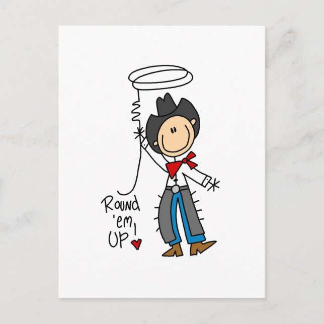 Postal Camisetas y regalos para vaqueros (Anverso)