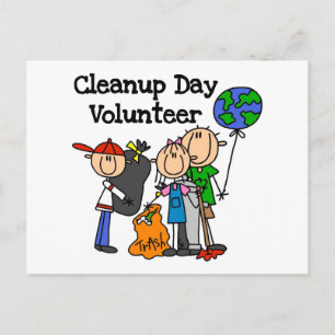 Postal Camisetas y regalos para voluntarios del Día de la