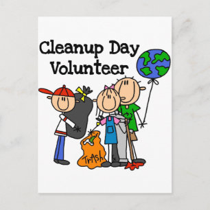 Postal Camisetas y regalos para voluntarios del Día de la
