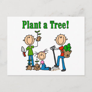 Postal Camisetas y regalos Planta un árbol