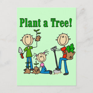 Postal Camisetas y regalos Planta un árbol