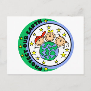Postal Camisetas y regalos Protege nuestro planeta