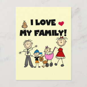 Postal Camisetas y regalos que amo a mi familia