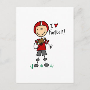 Postal Camisetas y regalos que amo el fútbol