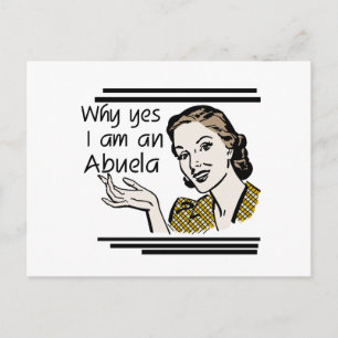 Postal Camisetas y regalos Retro Abuela