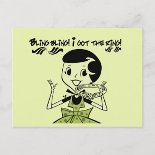 Postal Camisetas y regalos retro para anillos