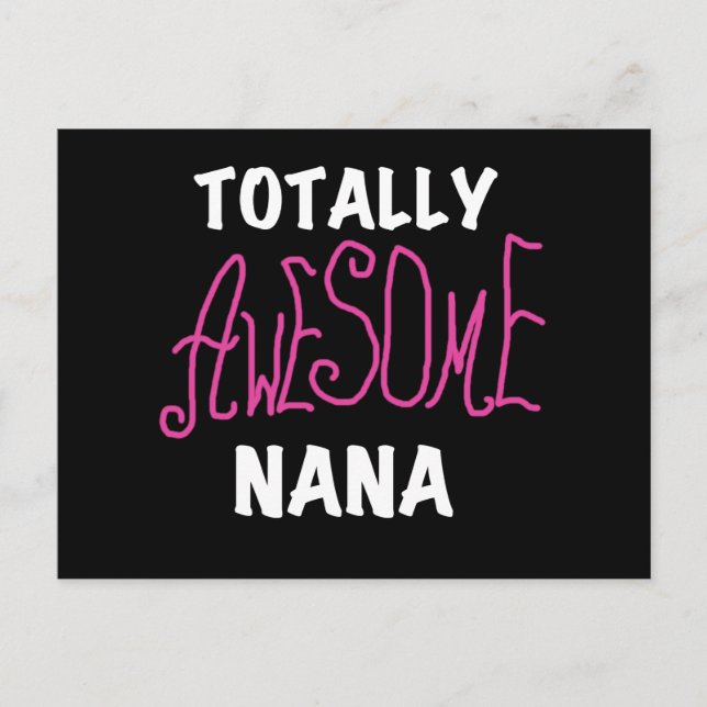 Postal Camisetas y regalos rosados totalmente (Anverso)