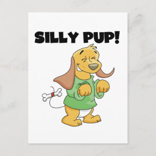 Postal Camisetas y regalos tontos del perrito de la