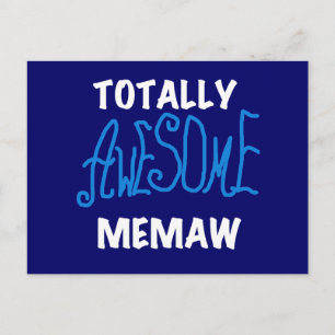 Postal Camisetas y regalos totalmente asombrosos Memaw Bl