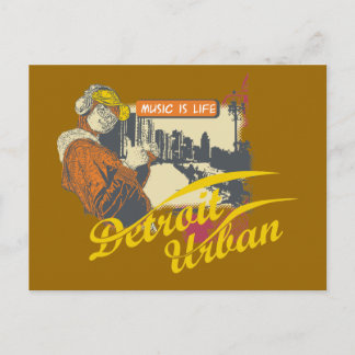 Postal Camisetas y regalos urbanos de Detroit