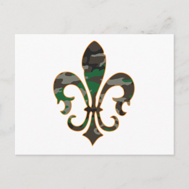 Postal Camo Fleur De lis (Anverso)