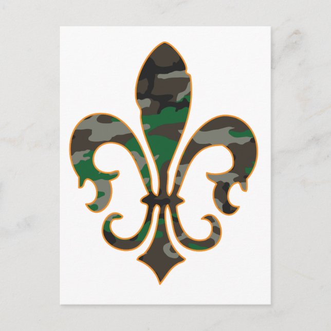 Postal Camo Fleur De lis (Anverso)
