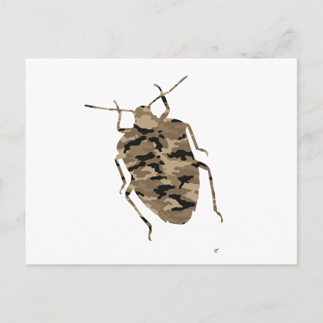 Postal Camouflage Cockroach Silhouette (Anverso)