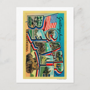 Postal Camp Beale, California - Escenas de letras grandes