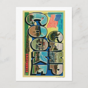 Postal Camp Cooke, California - Escenas de letras grandes