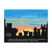 Postal "Camp Life" de Covey Logic