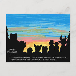 Postal "Camp Life" de Covey Logic