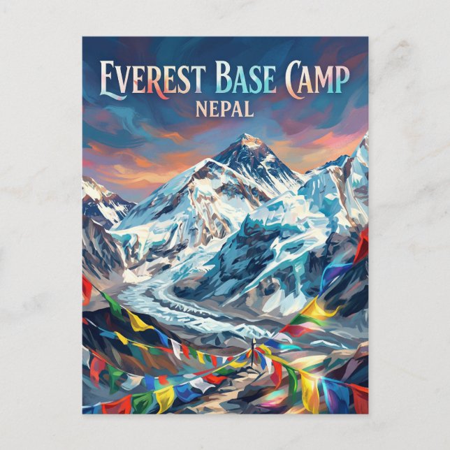 Postal Campamento Base del Everest Nepal (Anverso)