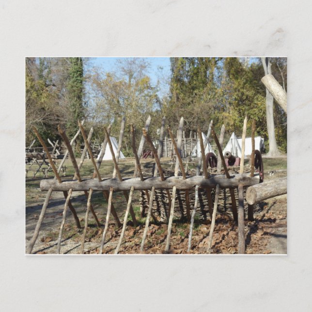 Postal Campamento Colonial de Williamsburg (Anverso)