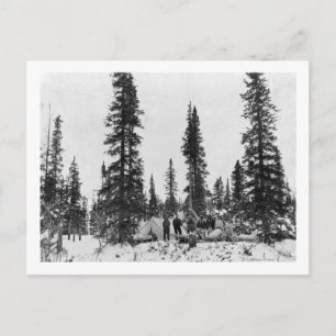 Postal Campamento de nieve al norte del Círculo Polar Árt