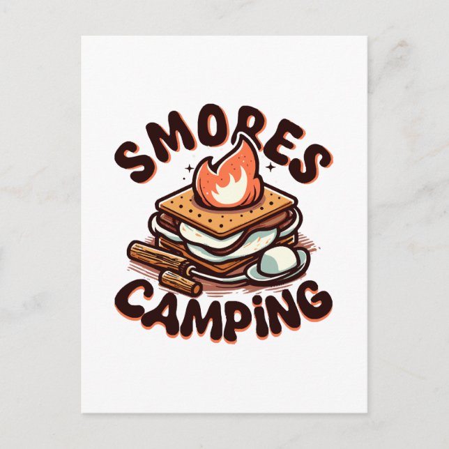 Postal campamento de smores (Anverso)