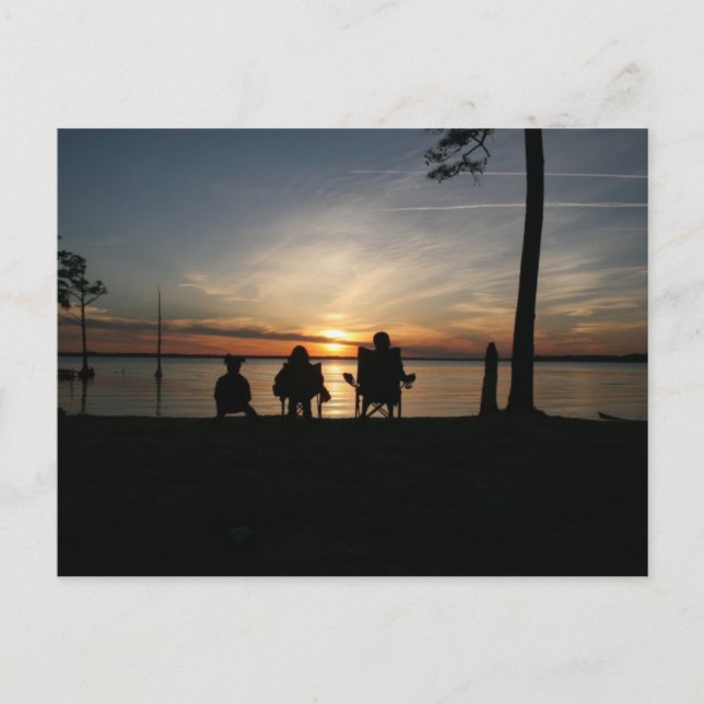 Postal Campamento en la playa (Anverso)