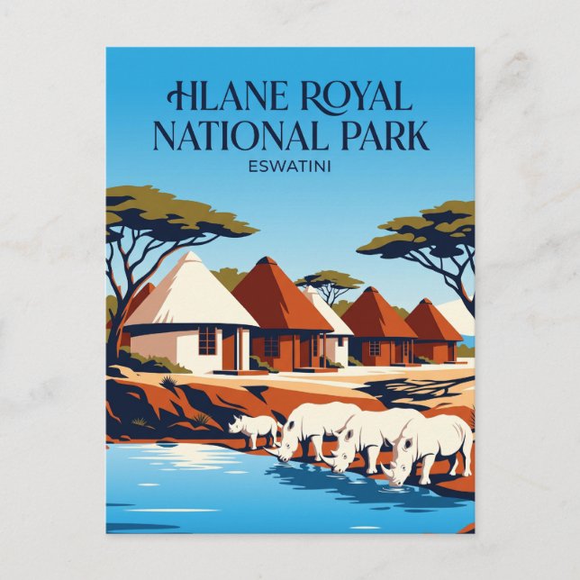 Postal Campamento Ndlovu Eswatini (Anverso)