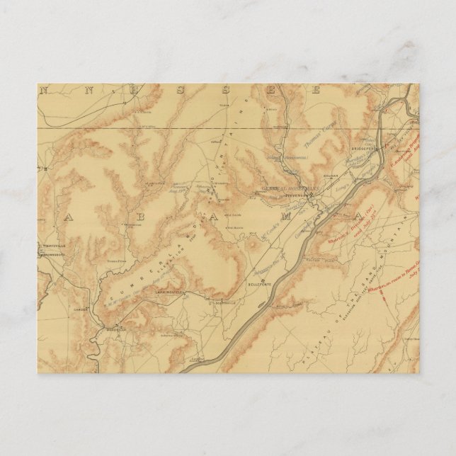Postal Campaña de Chattanooga 2 (Anverso)