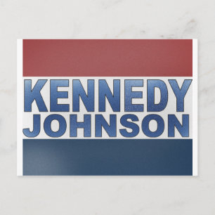 Postal Campaña de Kennedy Johnson