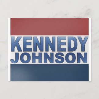 Postal Campaña de Kennedy Johnson