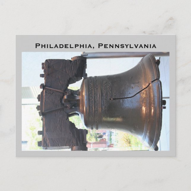 Postal campana de la libertad, Filadelfia, Pensilvania (Anverso)