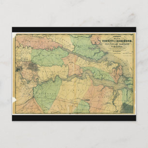 Postal Campaña de Richmond y Peninsular en Virginia 1864